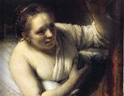 REMBRANDT Harmenszoon van Rijn Young Woman in Bed oil painting reproduction